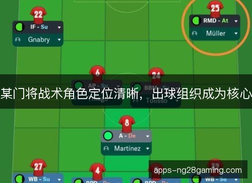 某门将战术角色定位清晰，出球组织成为核心